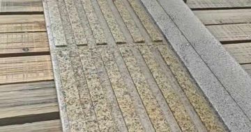 金华黄金麻盲道石 盲条