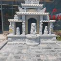 金华芝麻白中国黑石材套墓 花岗岩墓碑