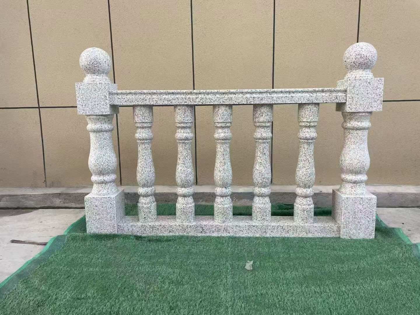 金华芝麻白阳台栏杆 花岗岩栏杆
