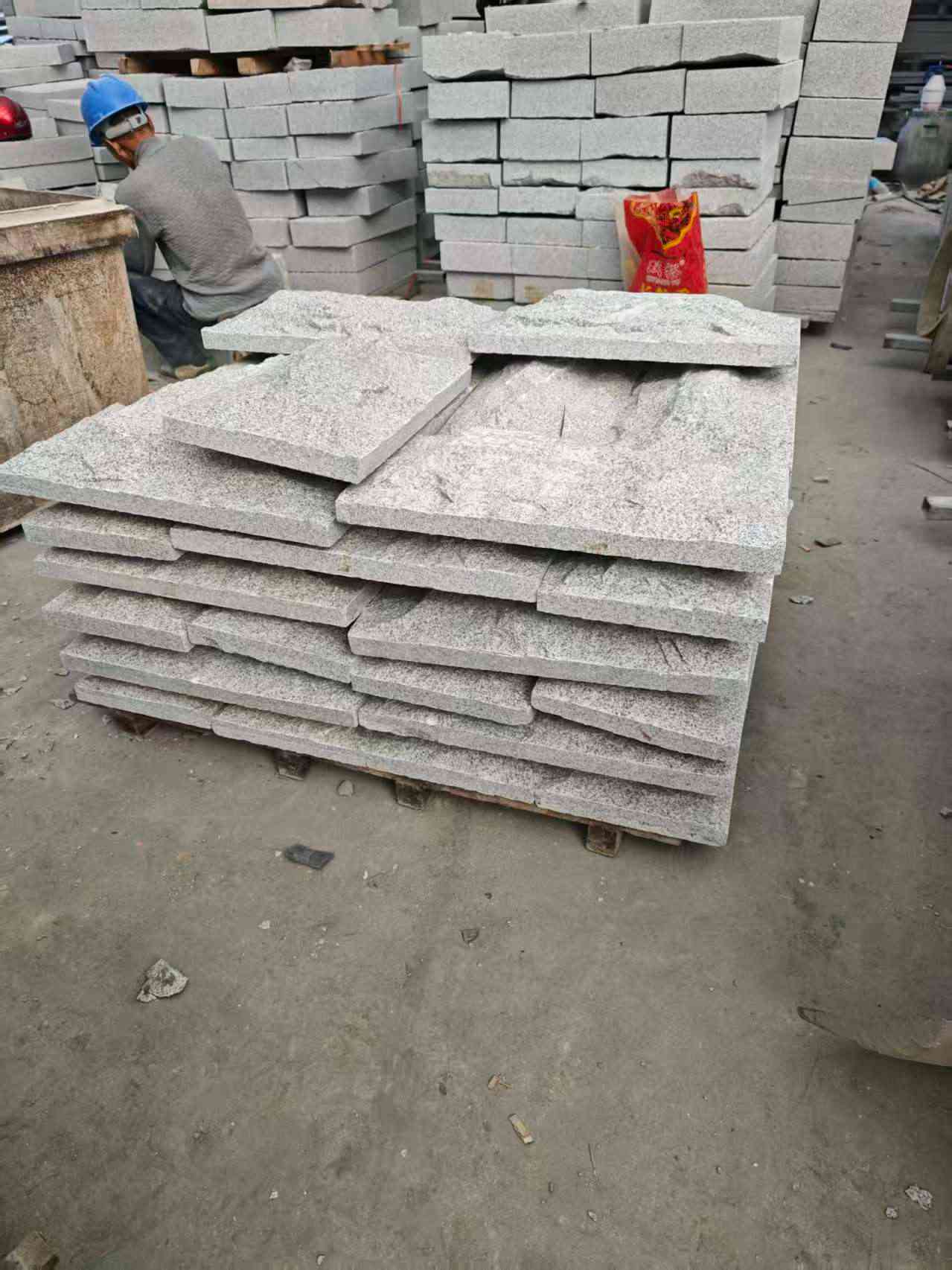 金华芝麻白蘑菇石，自然面